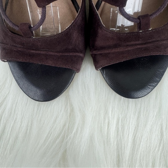 Women's Joie Anja Open Toe Suede Lace Up Gladiator Sandal EU Size 38 Brown - Picture 12 of 16